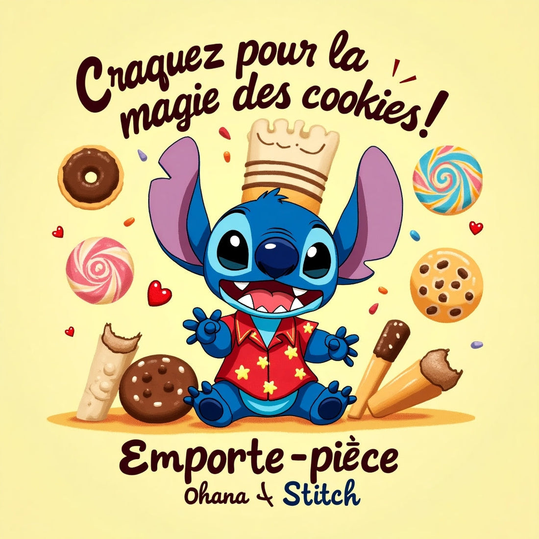Emporte-pièce Ohana Stitch: Craquez pour la magie des cookies!