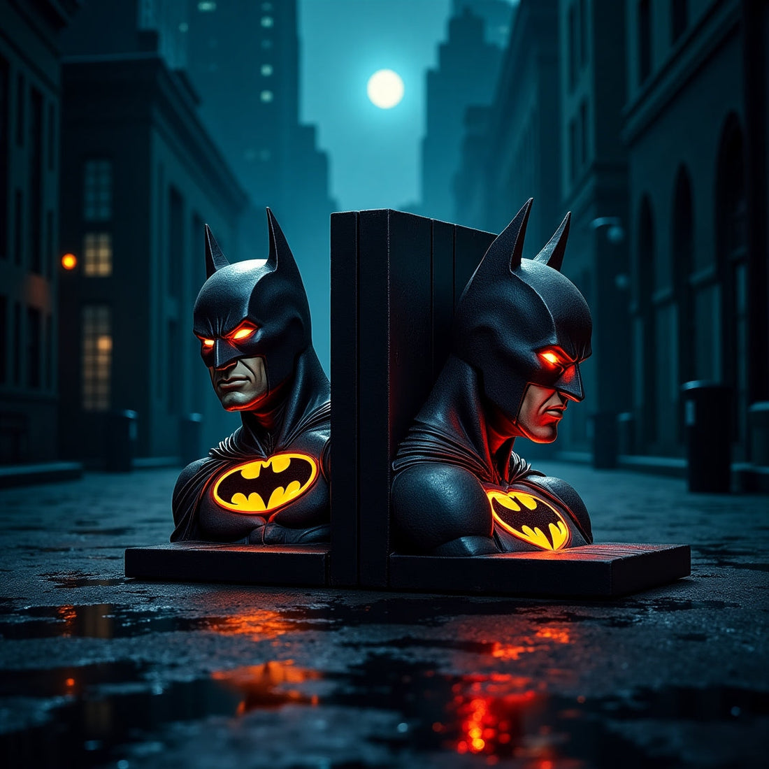 Plongez au cœur de Gotham City avec nos serre-livres Batman