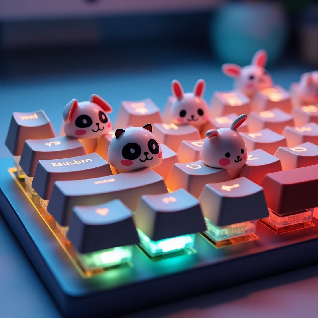 Personnalisez votre clavier avec des keycaps animaux trop mignons !