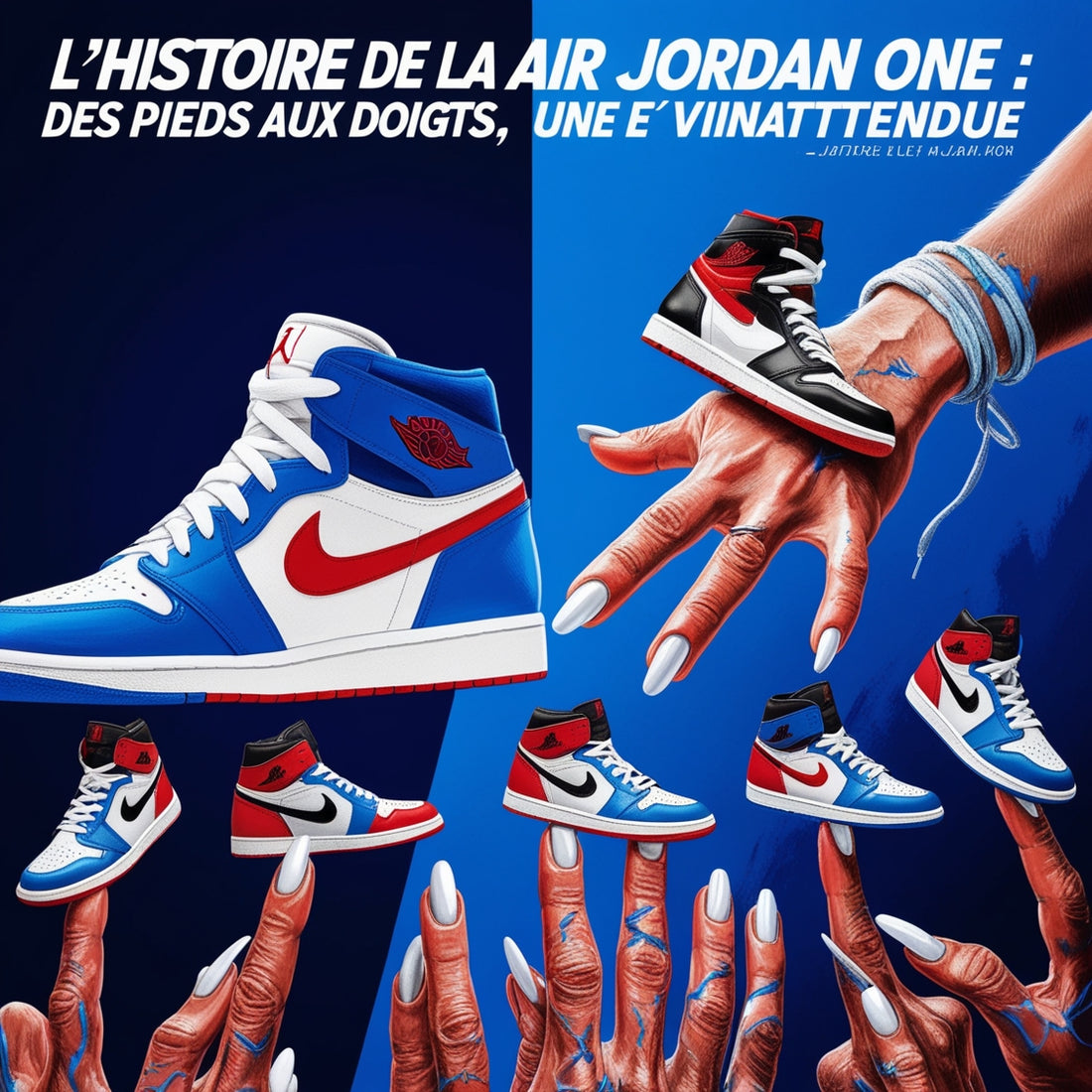 L’Histoire de la Air Jordan One: Des Pieds aux Doigts une Évolution Inattendue