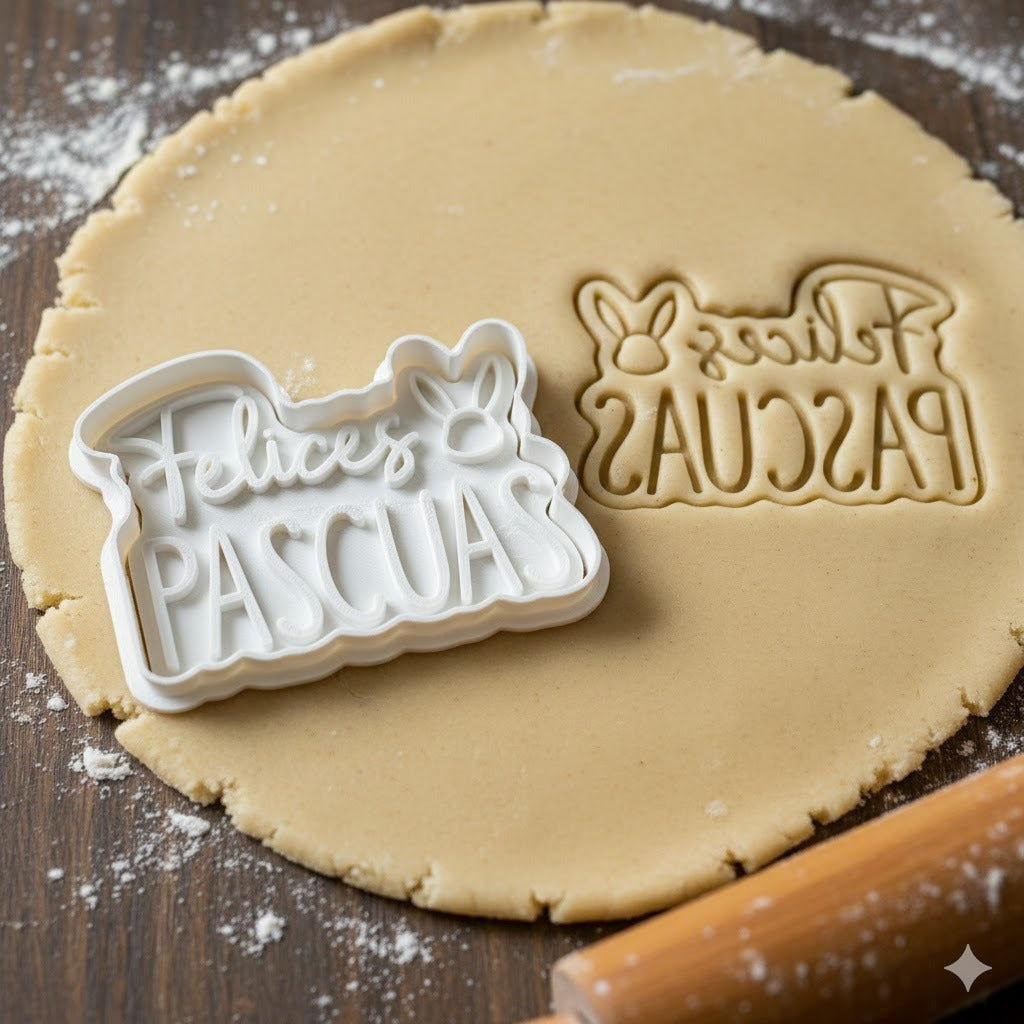 Emporte-pièce Felices Pascuas - Découpoir Pâques Lapin