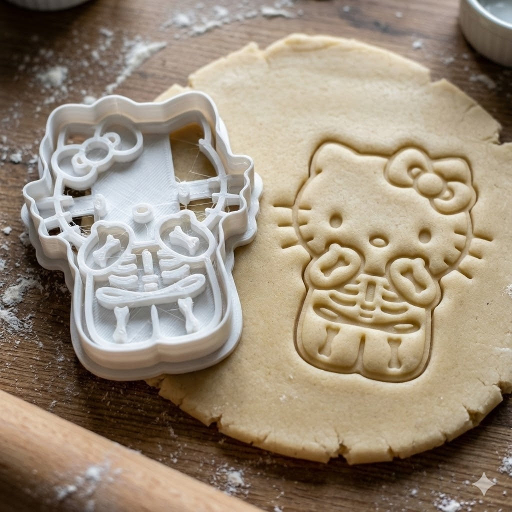 Emporte-pièce Hello Kitty Squelette