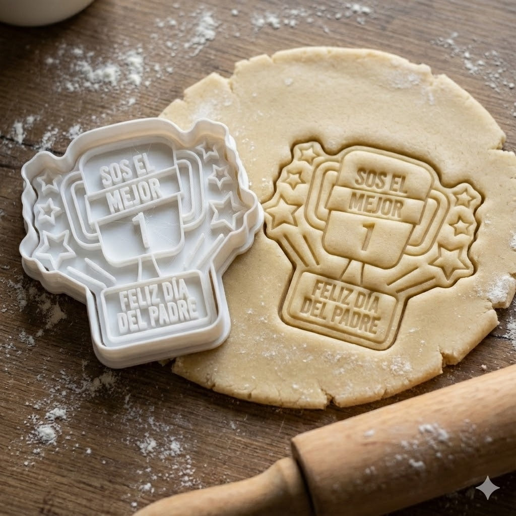 Emporte-Pièce Fête des Pères SOS EL MEJOR - Médaille Papa Numéro 1