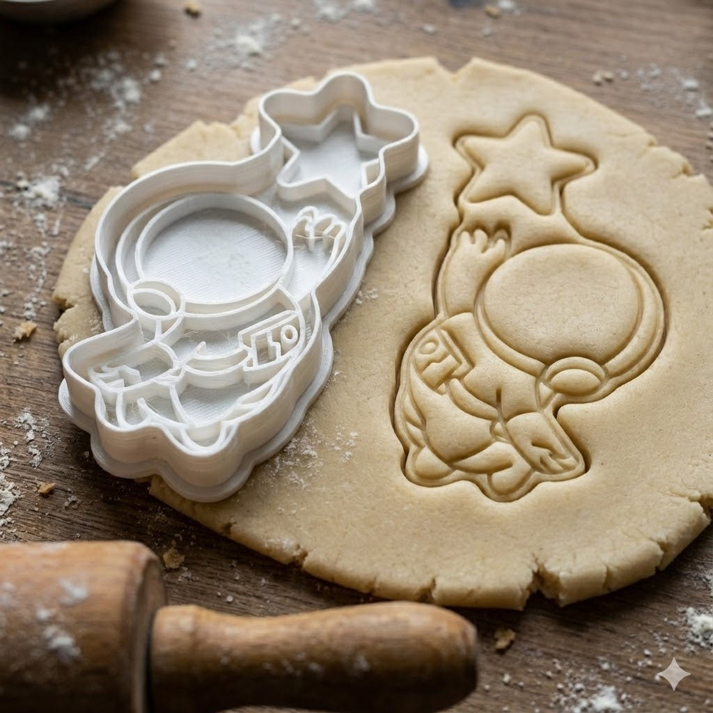 Emporte-pièce Astronaute avec Étoile