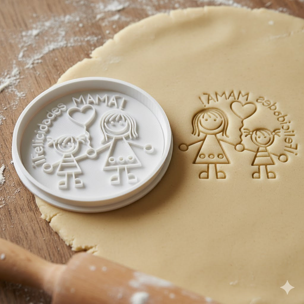 Emporte-pièce Maman et Fille - Biscuits Fête des Mères