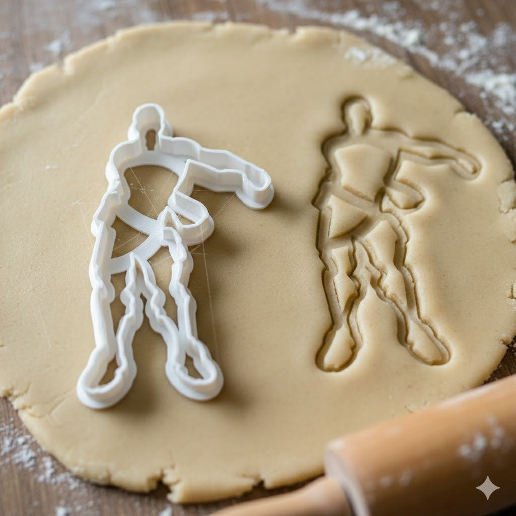 Emporte-Pièce Fortnite Floss Dance - Découpoir Danseur Fortnite pour Biscuits et Pâtisserie
