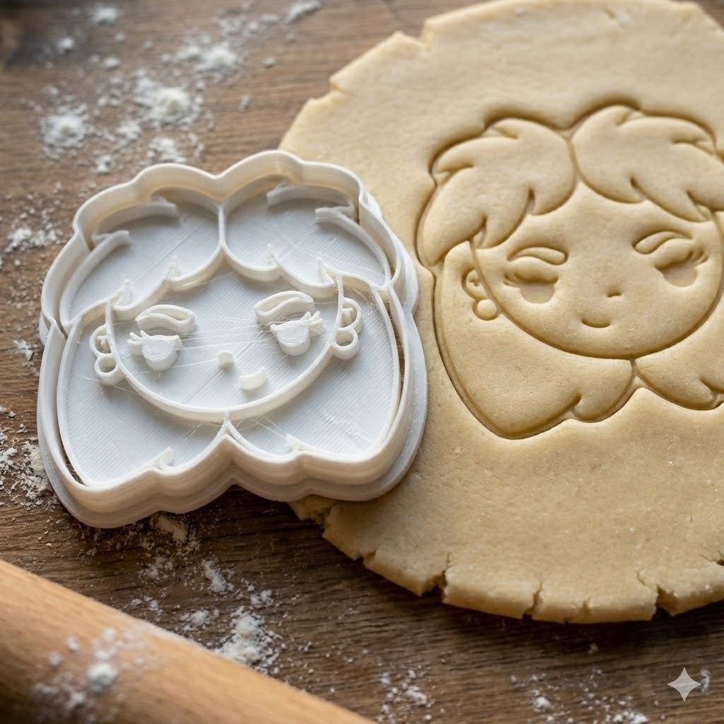 Emporte-Pièce Cruella - Découpoir Tête Cruella pour Biscuits et Pâtisserie