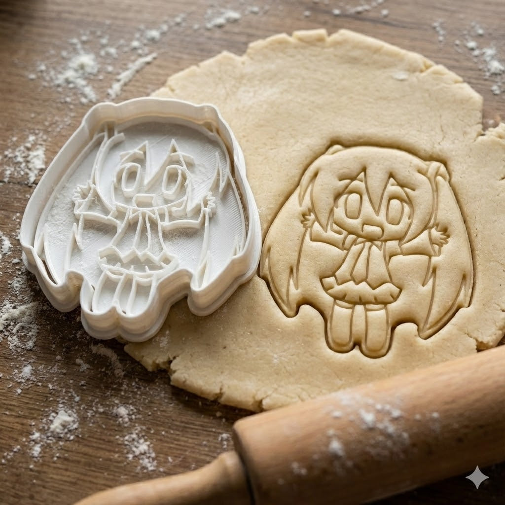 Emporte-pièce Miku - Découpoir Personnage Manga pour Biscuits et Pâtisserie