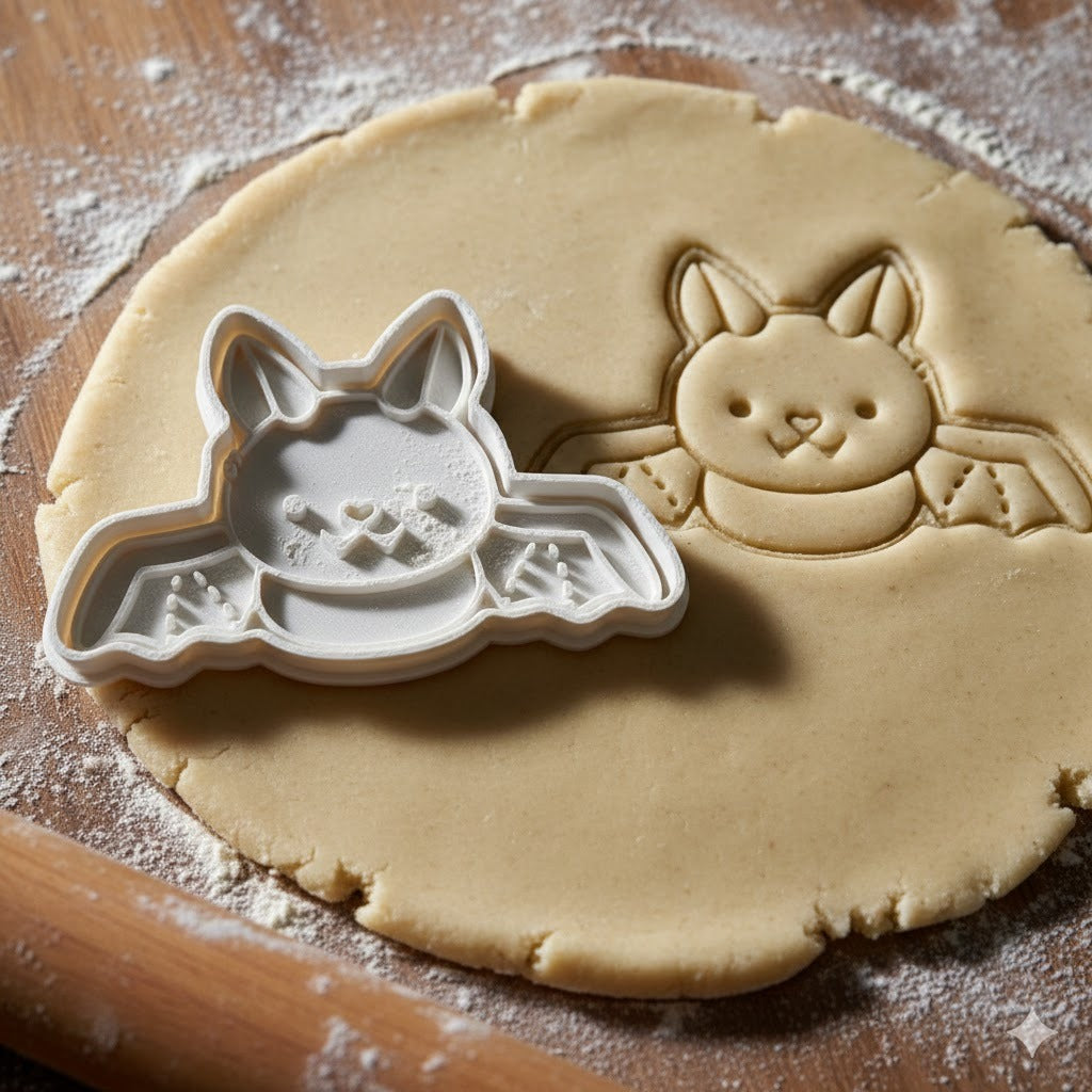 Emporte-pièce Chauve-souris Kawaii - Découpoir Pâtisserie Halloween