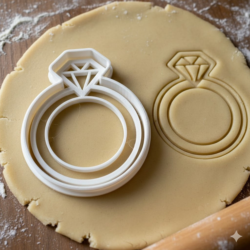 Emporte-Pièce Bague avec Diamant