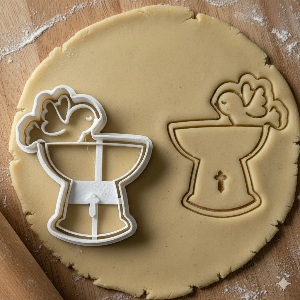 Emporte-pièce Calice et Colombe - Communion Baptême Confirmation