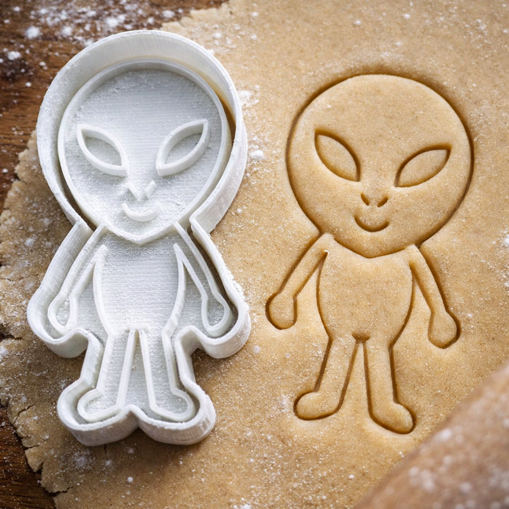 Emporte-pièce Alien - Découpoir à Biscuit Extraterrestre