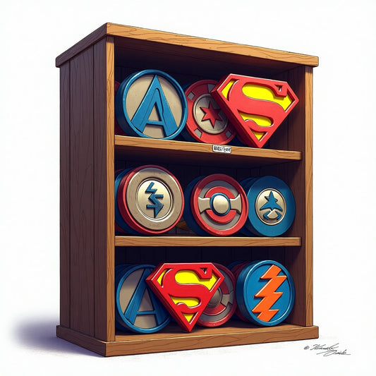 Les Logos de Super-Héros et Anime : Objets de Collection 3D