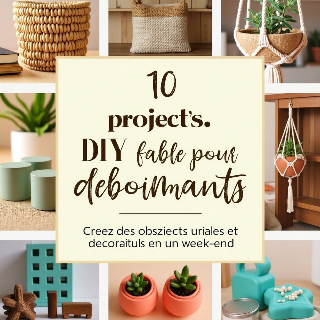 10 projets DIY faciles pour débutants : Créez des objets utiles et décoratifs en un week-end