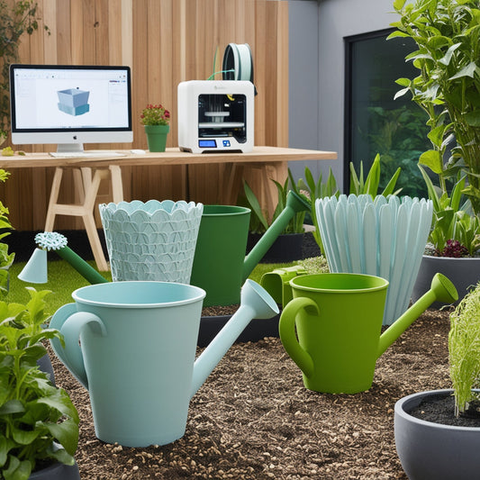 Projets de jardinage en 3D : Pots arrosoirs et outils écologiques personnalisés