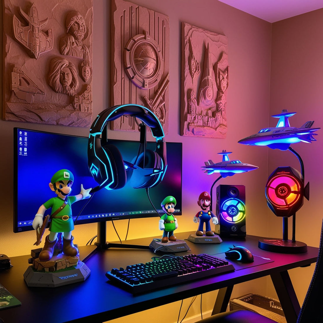 L’art de décorer son bureau gamer: les créations 3D à ne pas manquer