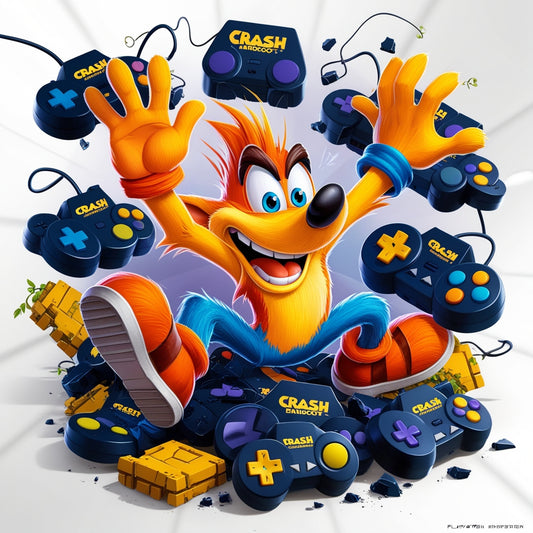 Dites adieu aux manettes qui tombent avec les supports de manette Crash Bandicoot!