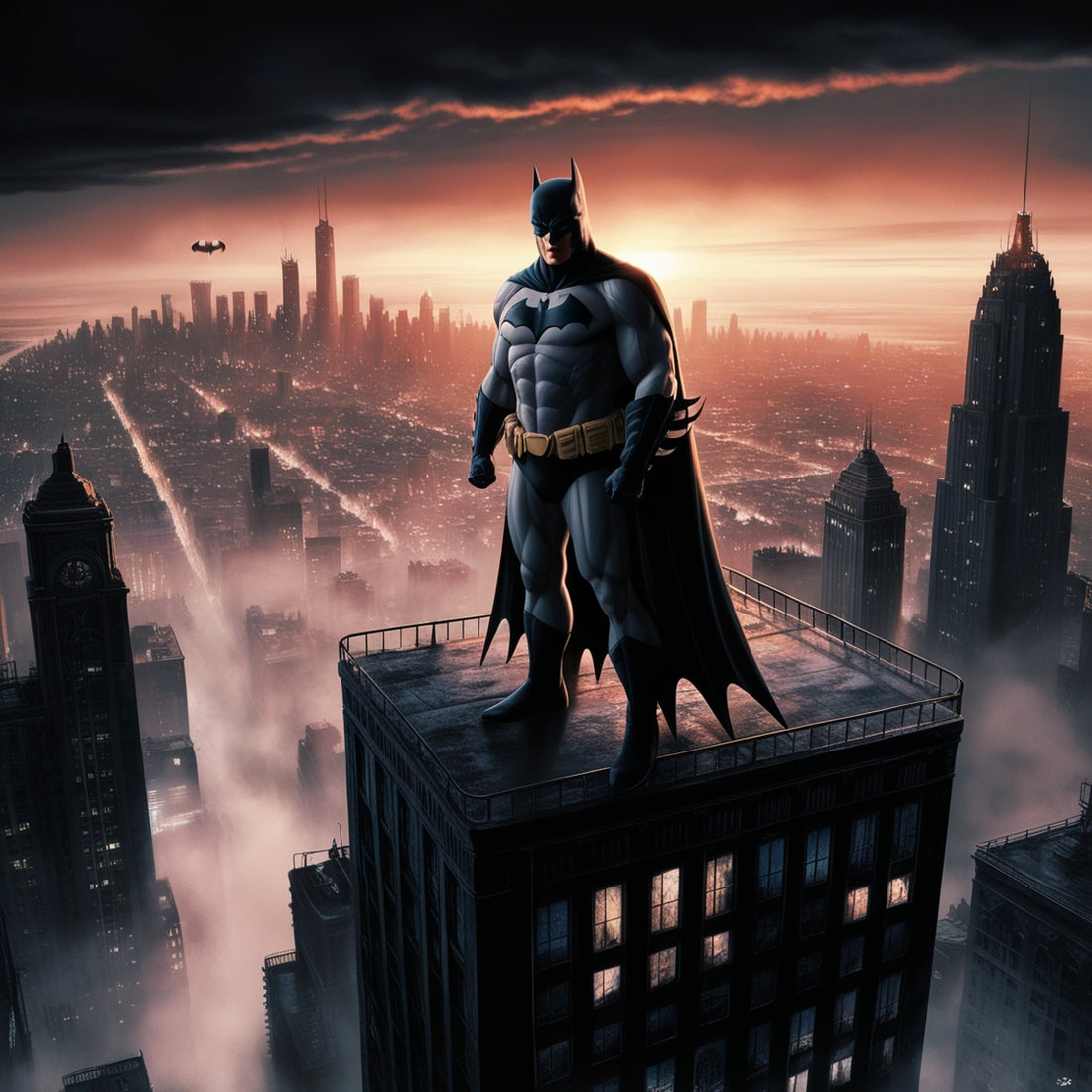 Notre héros dans la ville de Gotham