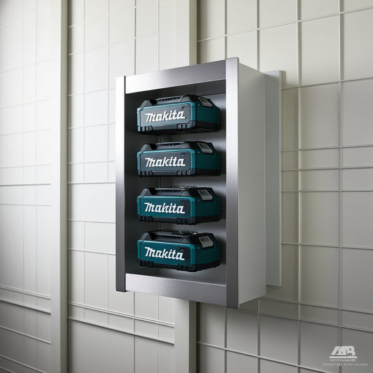 Organisez vos batteries Makita encore mieux qu’avant avec ce support mural