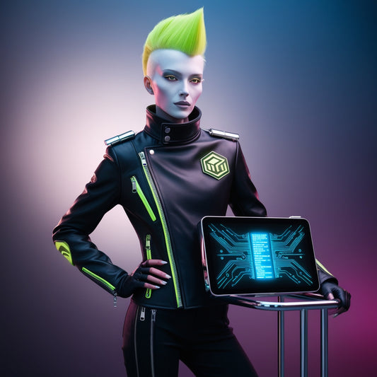 Avec ce logo et ce porte-carte affirmez votre passion pour la mode Cyberpunk