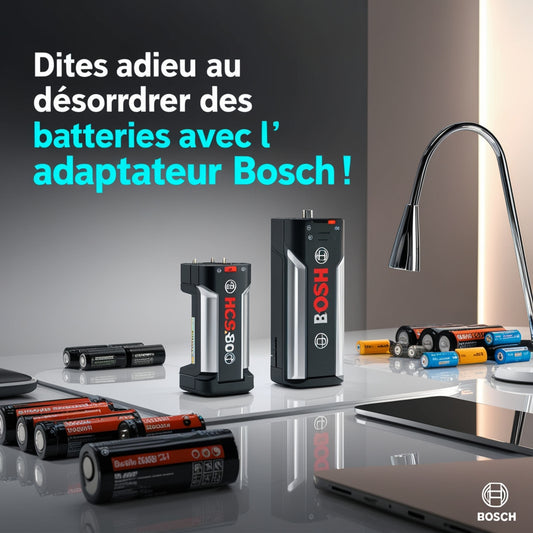 Dites adieu au désordre des batteries avec l’adaptateur Bosch!