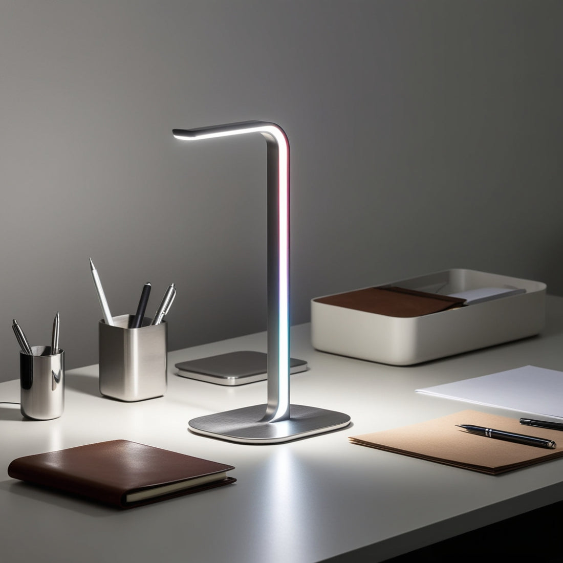 Organisez votre bureau avec un support de casque LED