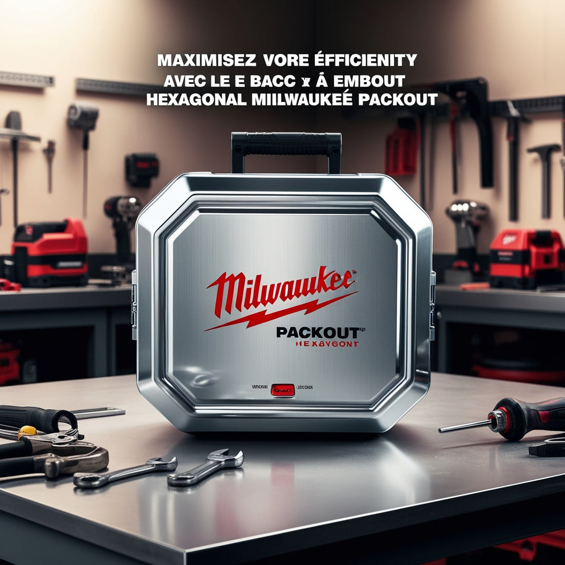 Maximisez votre efficacité avec le Bac à Embout Hexagonal Milwaukee Packout