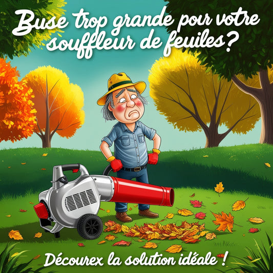 Buse trop grande pour votre souffleur de feuilles ? Découvrez la solution idéale!