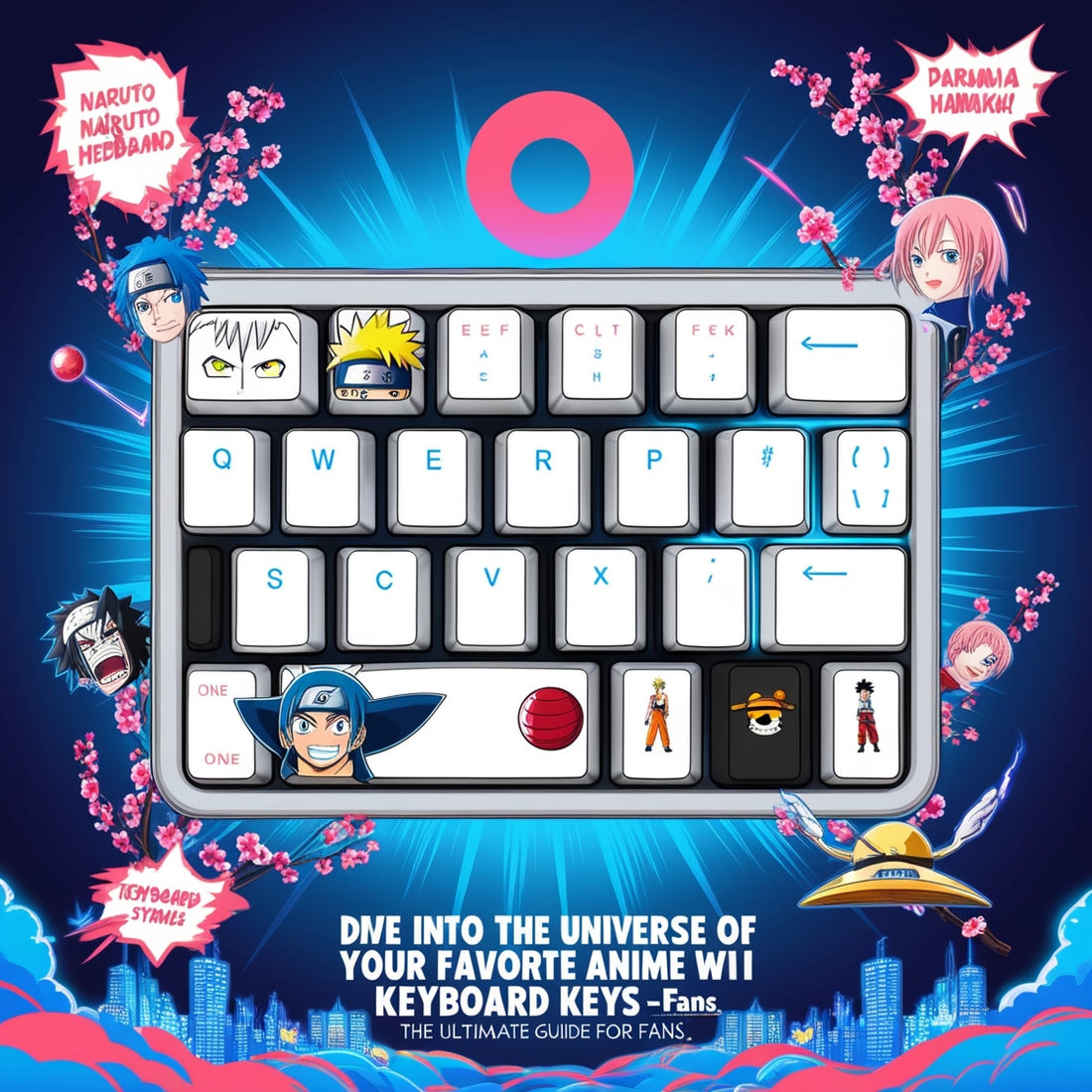 Plongez dans l’univers de vos anime préférés avec des touches de clavier à thème
