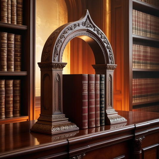 Donnez du Style à Votre Bibliothèque avec un Serre-Livres en Forme d’Arche