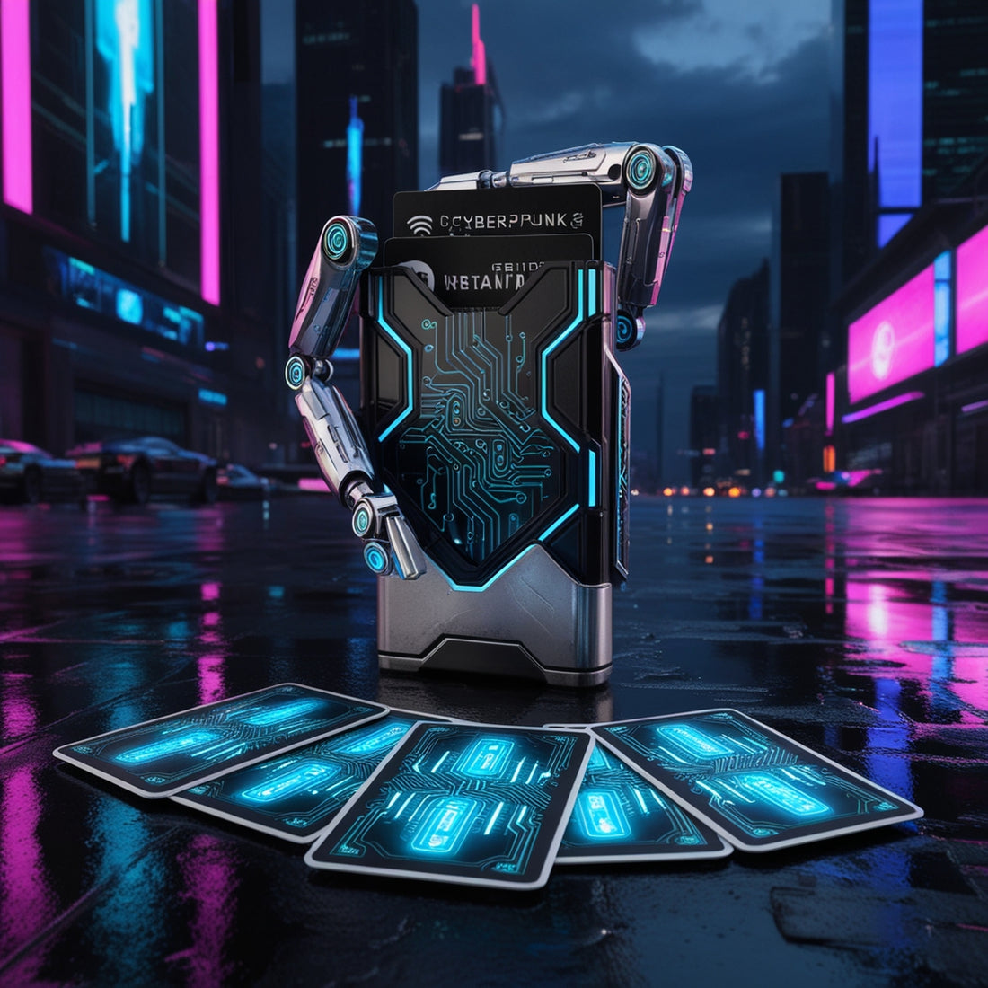Rangez vos cartes dans le futur avec ce porte-cartes cyberpunk