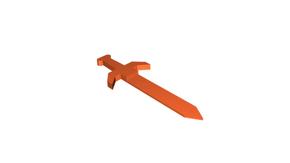 Marque-page épée low poly