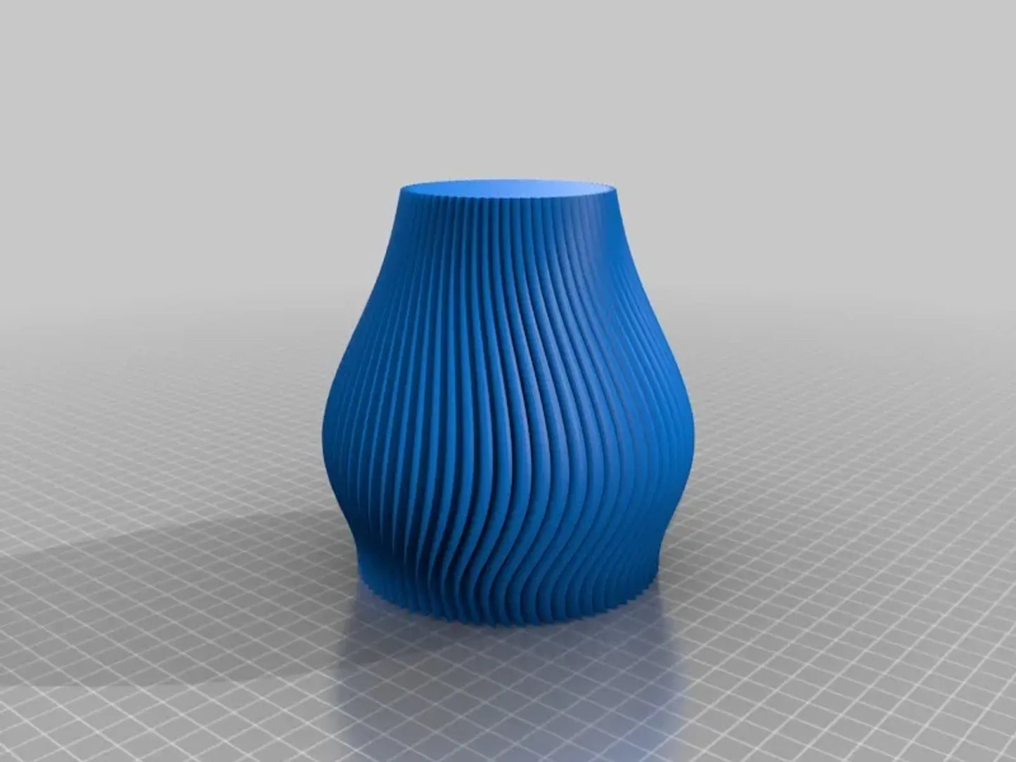 Vase à nervures