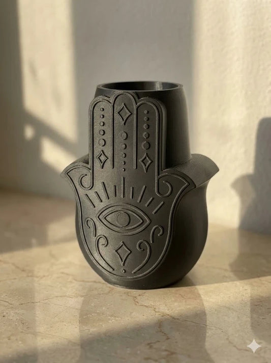 Vase, pot décoratif – Main de Fatma Hamsa