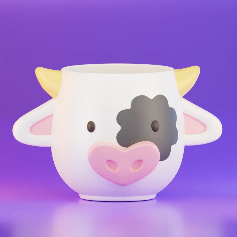 Vase Vache en 3D - Décoration Unique | PolyPrestige3D