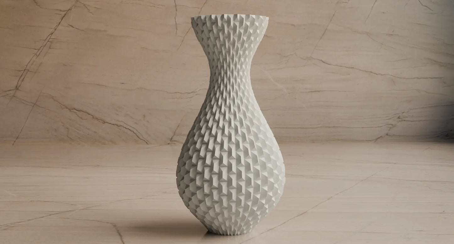 vase avec motif rectangulaire