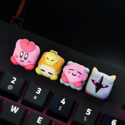 Keycaps Kirby pour Clavier Mécanique - PolyPrestige3D