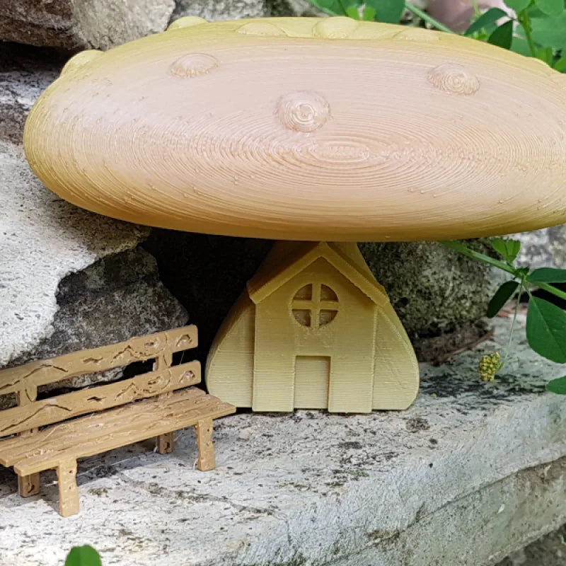 Champignon Maison Miniature Serre-Livre - PolyPrestige 3D