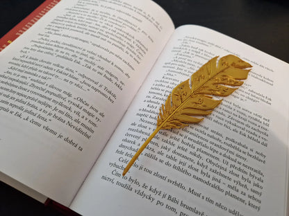 Marque-page en plume