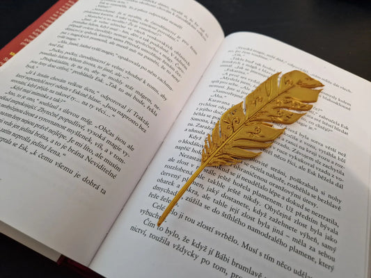 Marque-page en plume