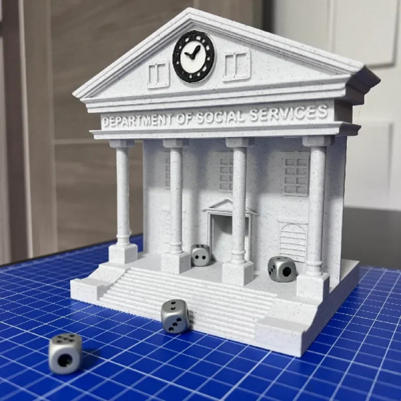 Tour de Dés Retour vers le Futur - Horloge Hill Valley 3D