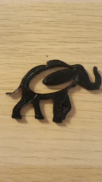 Marque-page elephant
