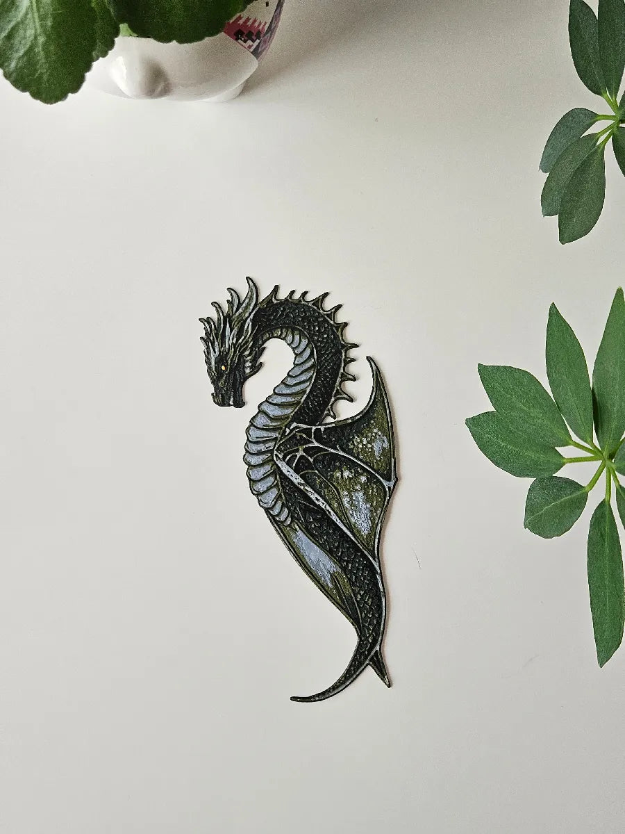Wyverne de la forêt - Marque-page dragon