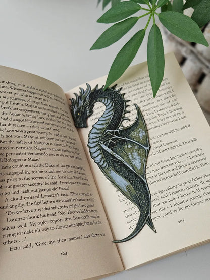 Wyverne de la forêt - Marque-page dragon