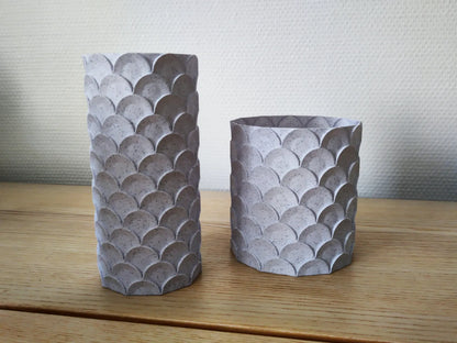 Vase & Jardinière "Écailles de Poisson"