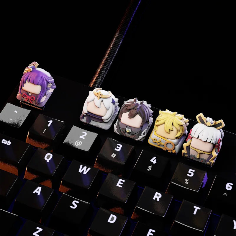 Keycaps Genshin Impact pour Clavier Mécanique 