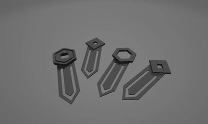 Marque-pages universels avec motifs roblox, robux, roblox studio, hexagone