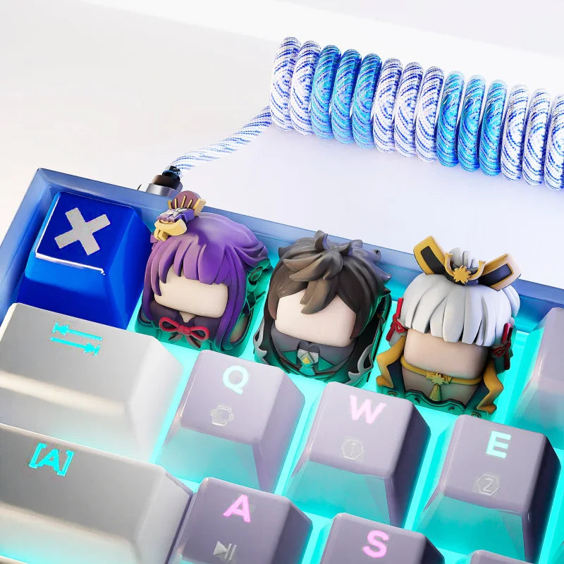 Keycaps Genshin Impact pour Clavier Mécanique 