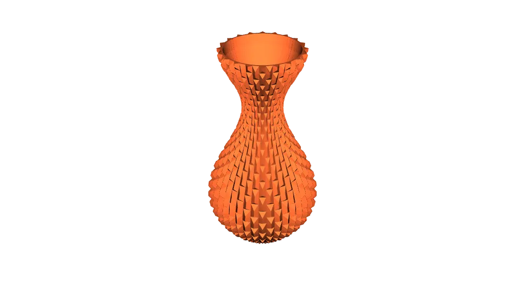 vase avec motif rectangulaire