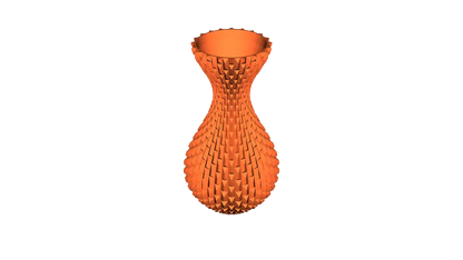 vase avec motif rectangulaire